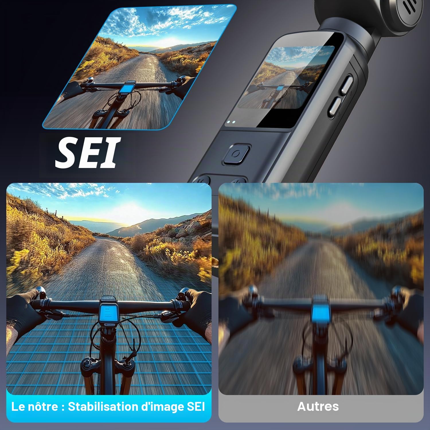 Camera Pieton Corporelle 5K avec Objectif Rotatif 270°, Camera Vlog POV Portable avec Clip pour Vélo, Sport, Voyage et Quotidien, Micro Externe, Carte Mémoire 64 Go et Boîtier Étanche Fournis