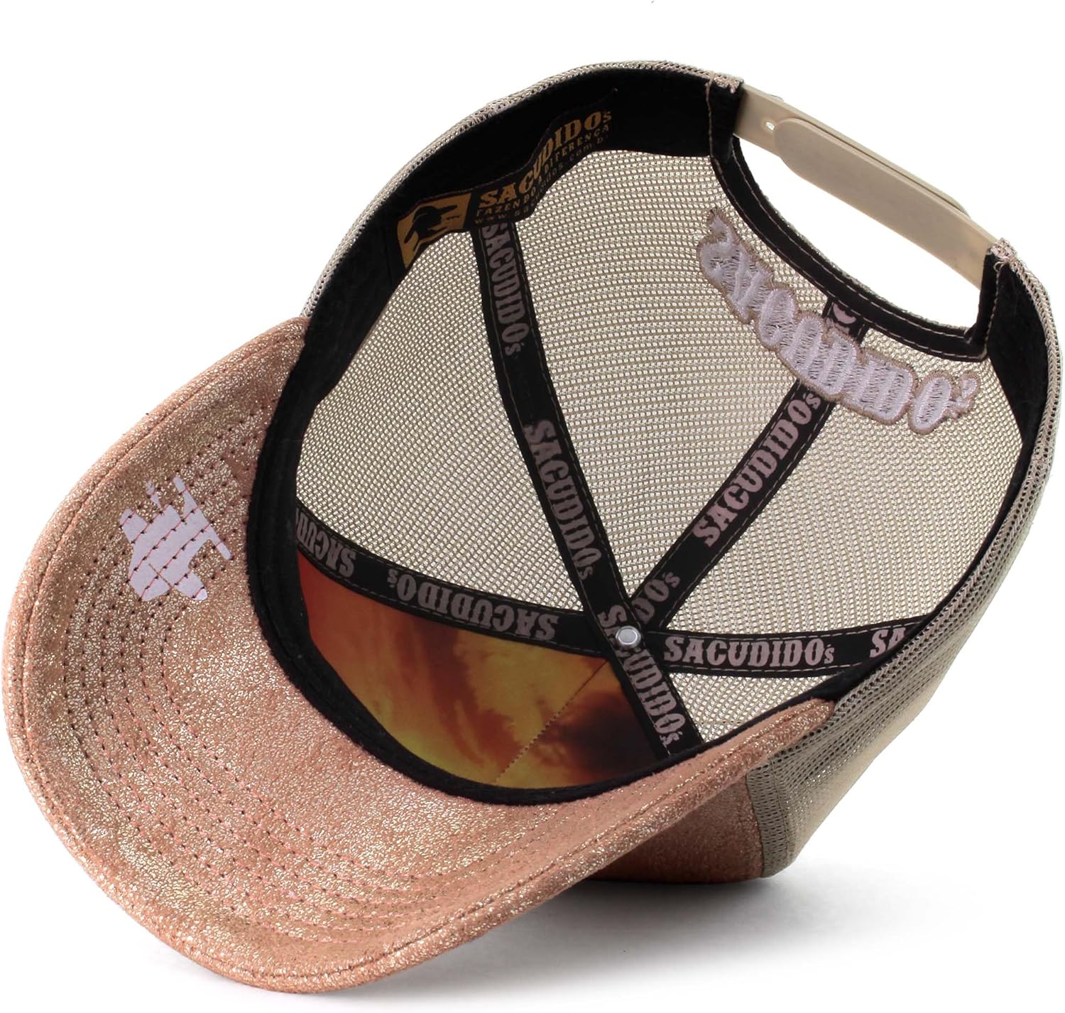 Sacudido's | Logo | Trucker Cap, Agribusiness, Ranch Hat, Farm Cap, Adjustable, for Men and Women, Great for Hunting (US, Alpha, One Size, Rose)