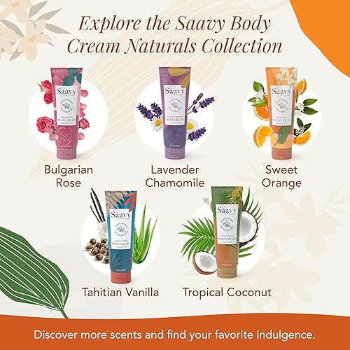 Miniatura 7 de Saavy Naturals Crema corporal con ingredientes a base de plantas de naranja dulce, fabricada en Estados Unidos, fórmula vegana absorbente de manteca