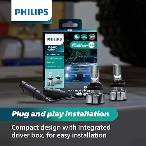 Miniatura 2 de Philips UltinonSport 9003 - Bombilla LED para faros antiniebla y deportes de motor, paquete de 2
