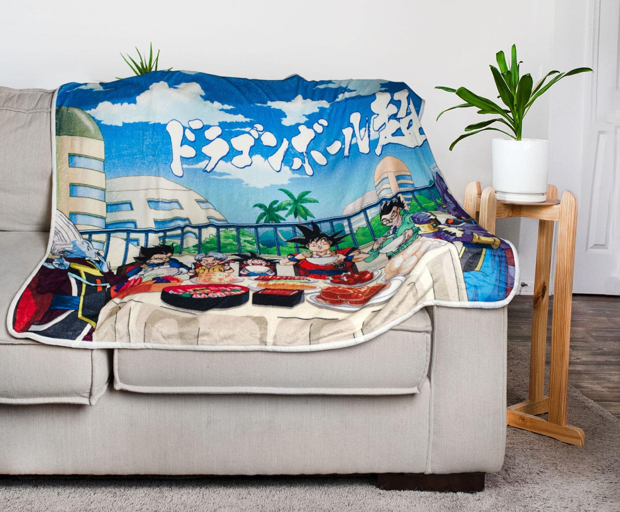 Dragon Ball Super Feast Plush Throw Blanket | Super Soft Fleece Blanket,  Cozy Sherpa Cover For Sofa And Bed, Home Decor Room Essentials | Anime  Manga Gifts And Collectibles | 45 x