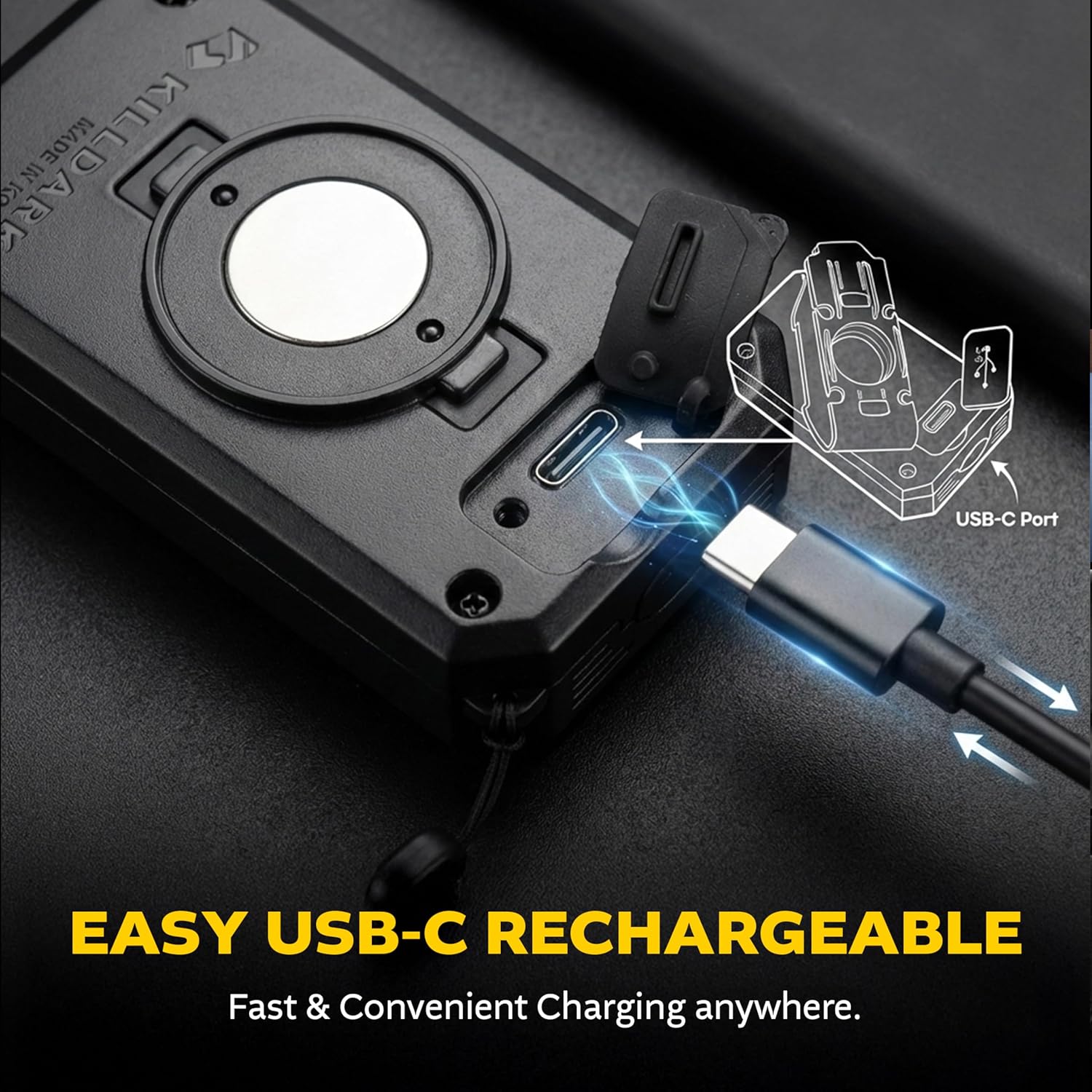 [KILL DARK] 3in1 Safety LED & Electronic Whistle