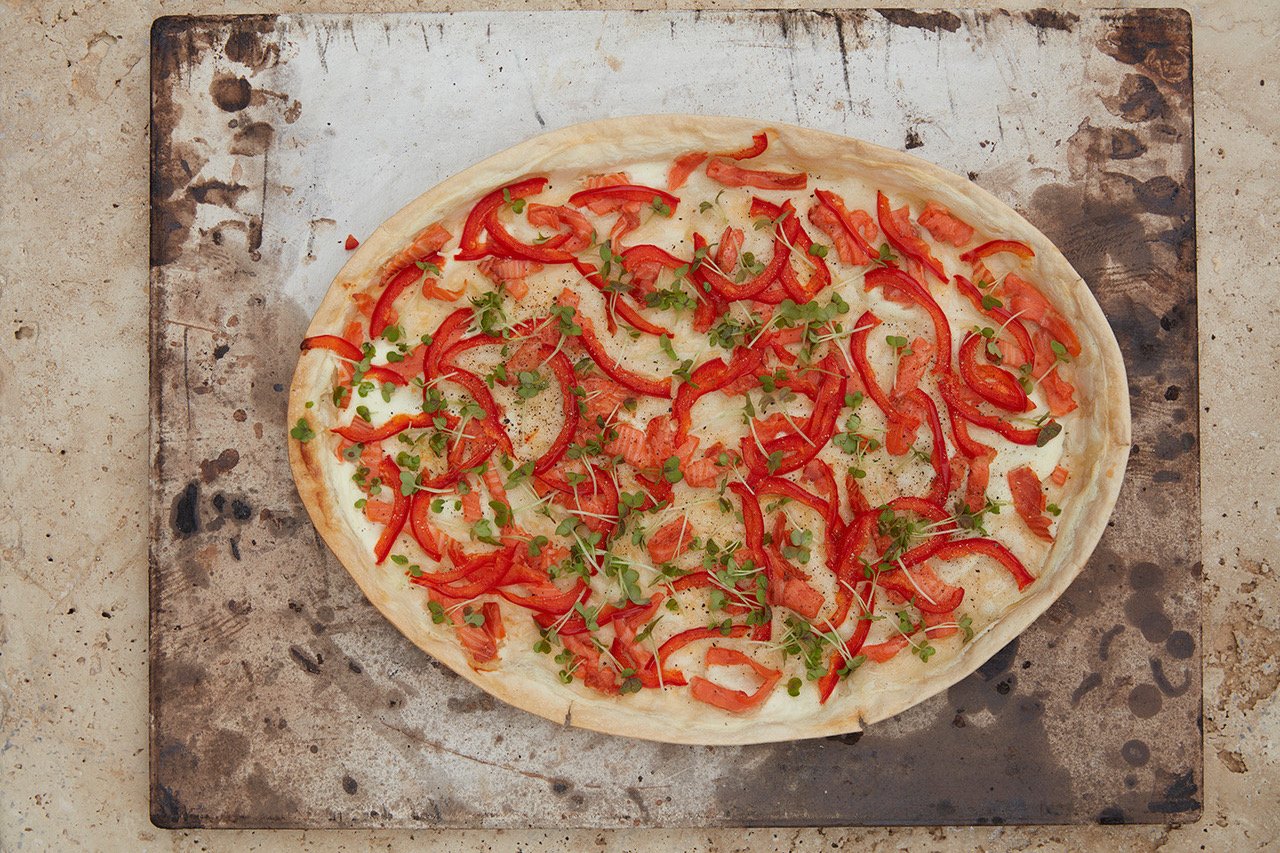 SANTOS XL Pizzastein eckig - 30,5x30,5x1cm - knusprige Pizza - Backofen, Kohlegrill, Gasgrill - Pizzaplatte/Backplatte - Pizza, Flammkuchen, Pita