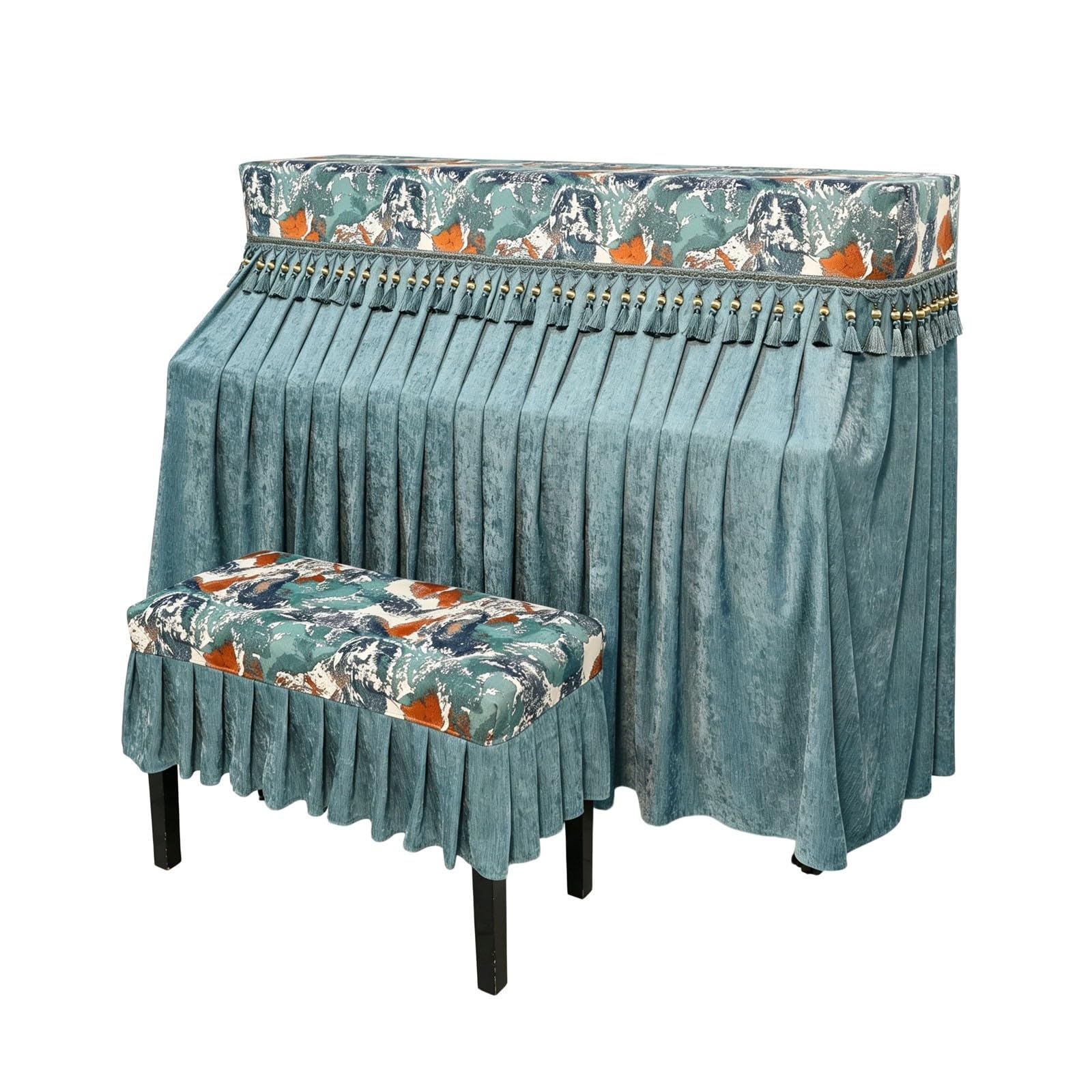 Osłona przeciwpyłowa na pianino, w stylu amerykańskim(Double Bench Cover)