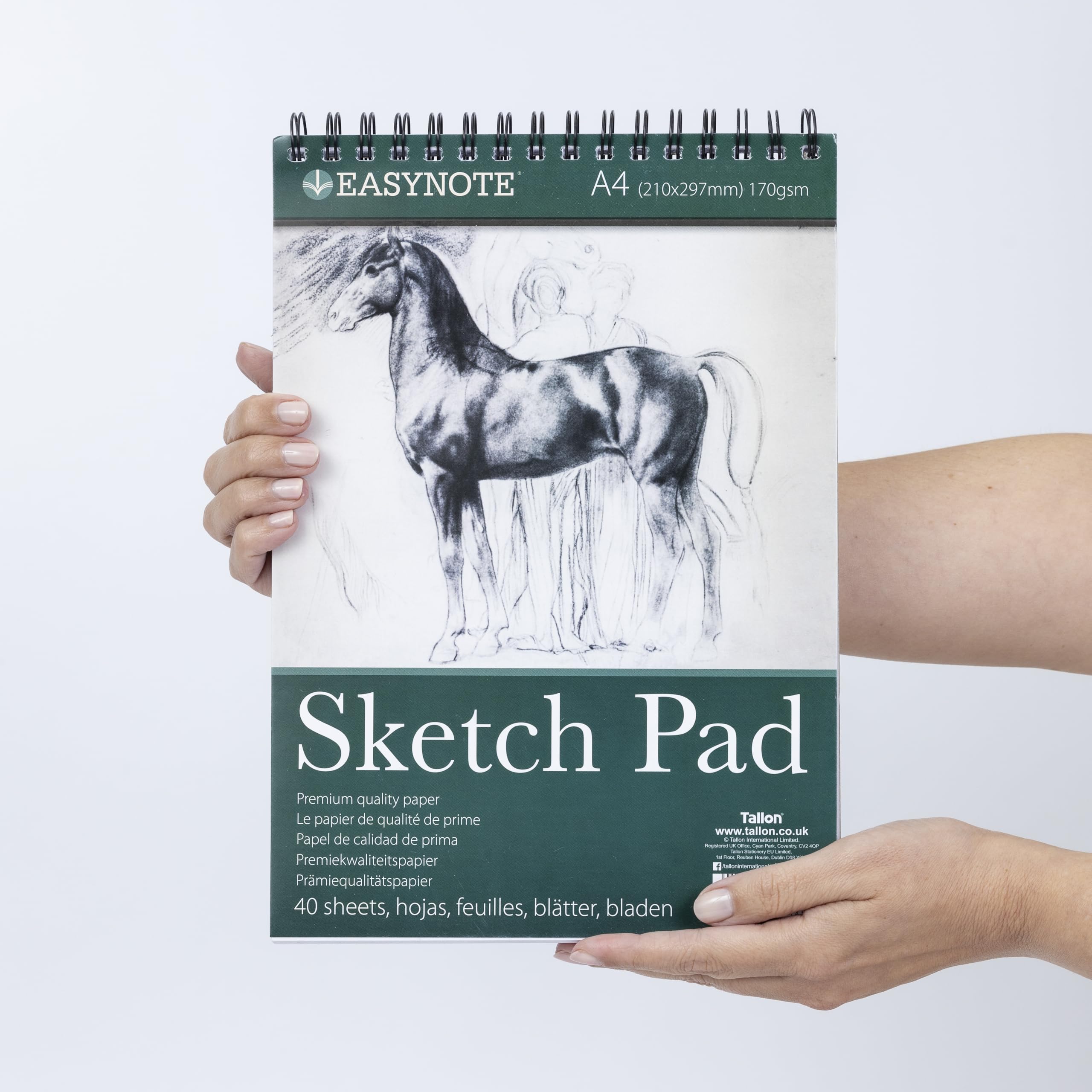 A4 Sketch Pad Spiral Book Premium White Paper Artist Sketching Drawing Art Craft