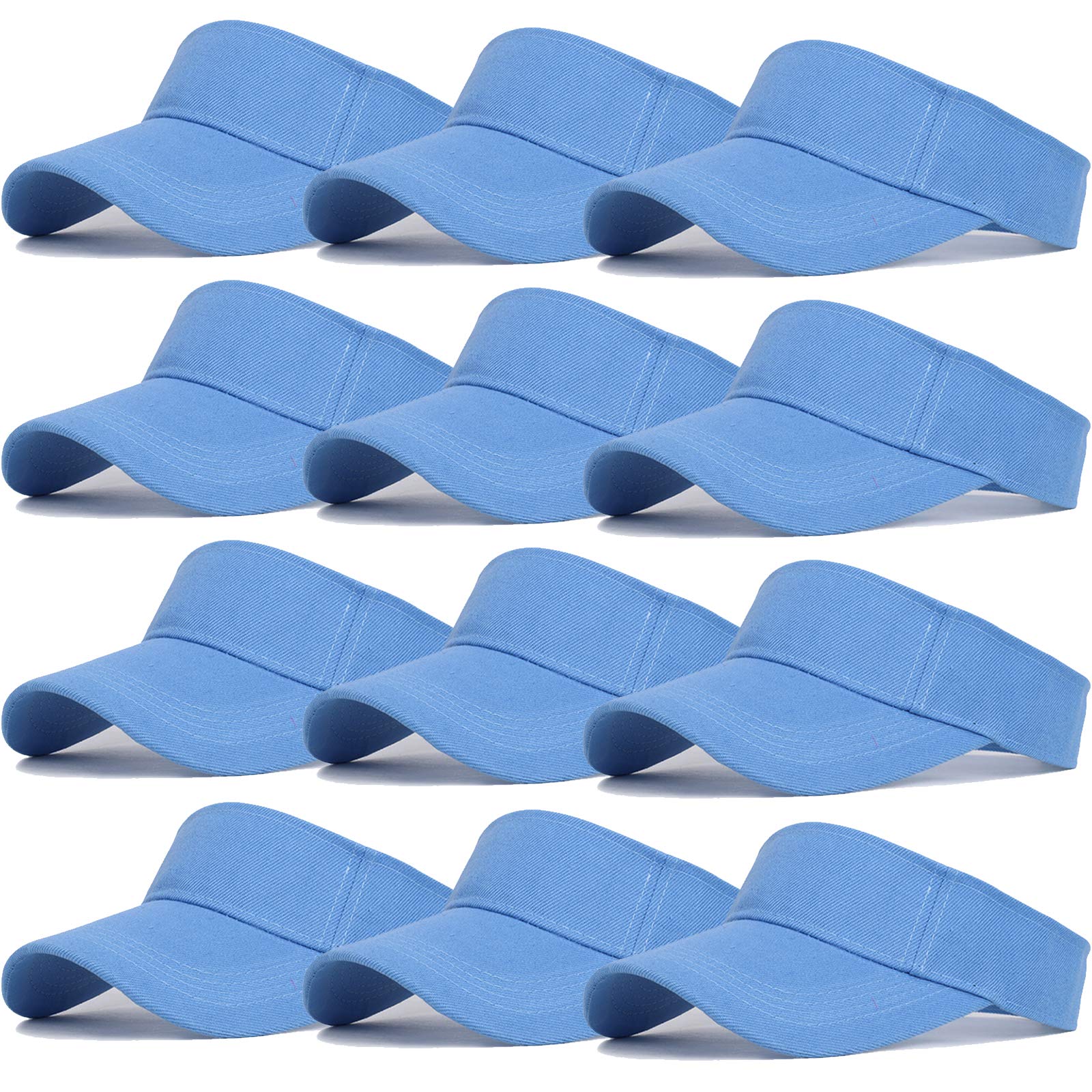 Ultrafun Unisex Sports Sun Visor Adjustable UV Protection Sun Hat Cap for Beach Pool Golf Tennis