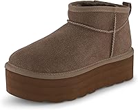 Vista 1 de CUSHIONAIRE Botas de plataforma Hippy Genuine Suede para mujer + espuma viscoelástica