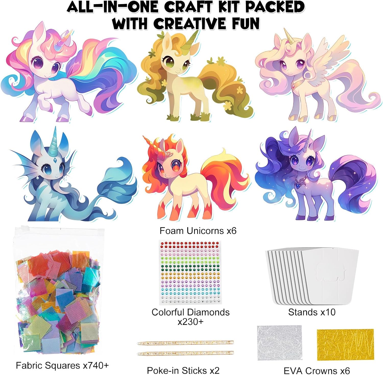 MyPixie Poke Art Kits for Girls, Arts and Crafts for Kids 4-8, DIY Creative Activity Toys, Christmas Birthday Gifts for Girls 4 5 6 7 8 9 10 Year Old