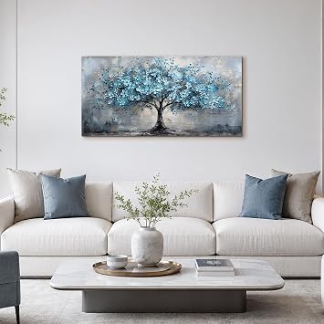 MHARTK66 Aesthetic Pictures Living Room Tree of Life Painting 50 x 100 cm