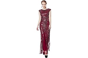 MetMe Women’s 1920s Mermaid Maxi Long Dress