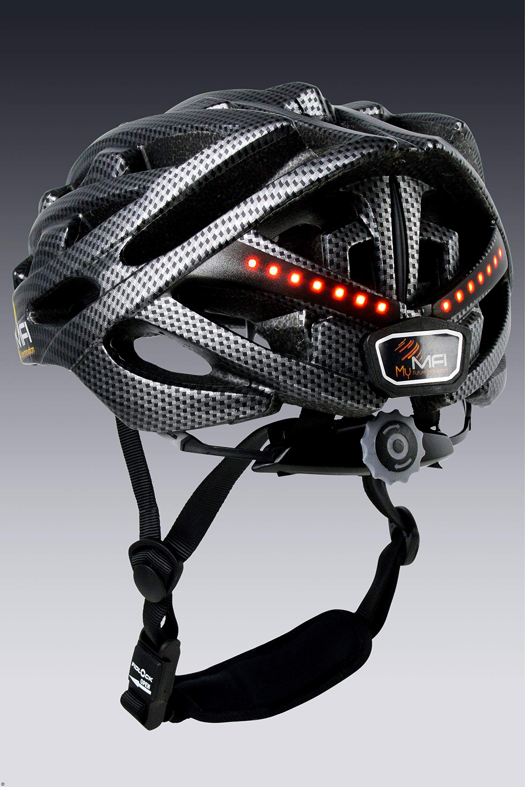 Mymfi Lumex Pro Smart Unisex Adult Bike Helmet Carbon 55-58 cm Sports & Outdoors
