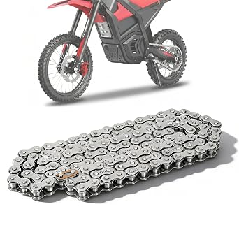 Heavy Duty Dirt Bike Chain for Yozma in 10, Carbon Steel Electric Bike Chain for Yozma in 10, Upgrade Ebike Replacement Parts Accessories