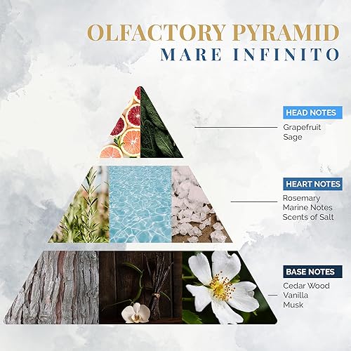 Miniatura 4 de Logevy Firenze 1965 Mare Infinito - Difusor de fragancia para el hogar de lujo Infinite Sea de Master Perfumer en Italia con notas refrescantes en