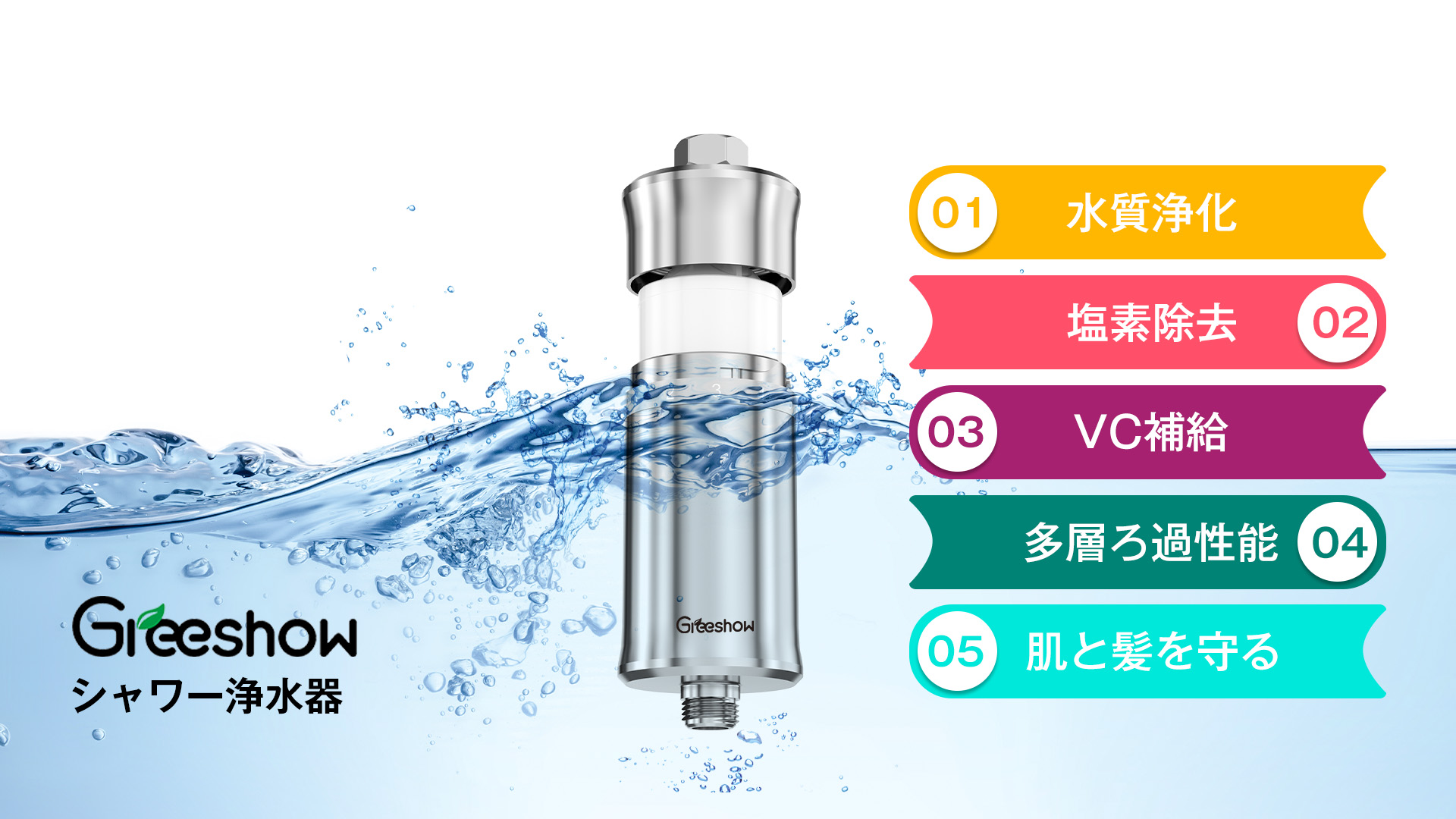GS-2835シャワー浄水器