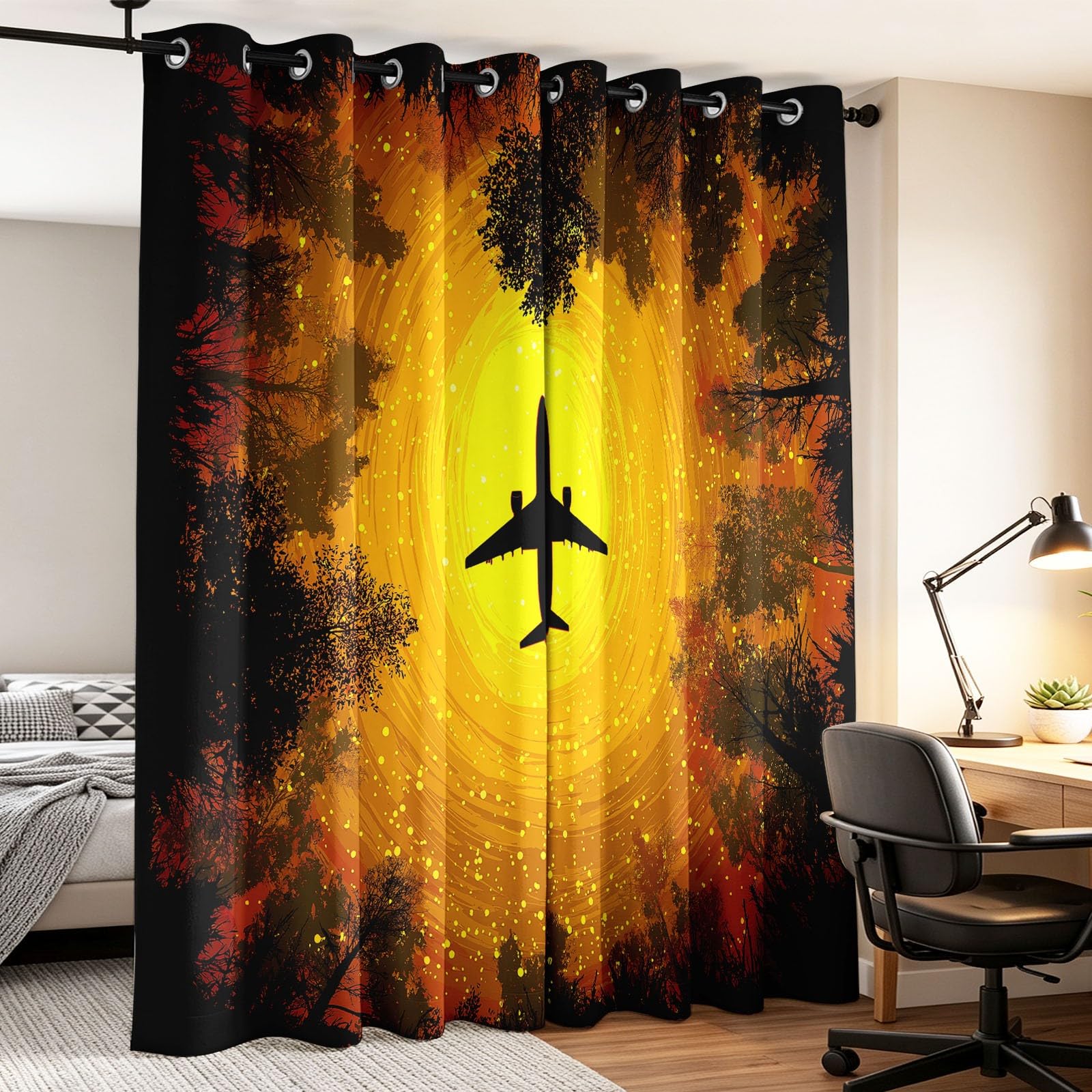 Fantasieabenteuer ochrona przed wysoką temperaturą, nieprzejrzyste zasłony 160 x 140 cm, zestaw 2 sztuk