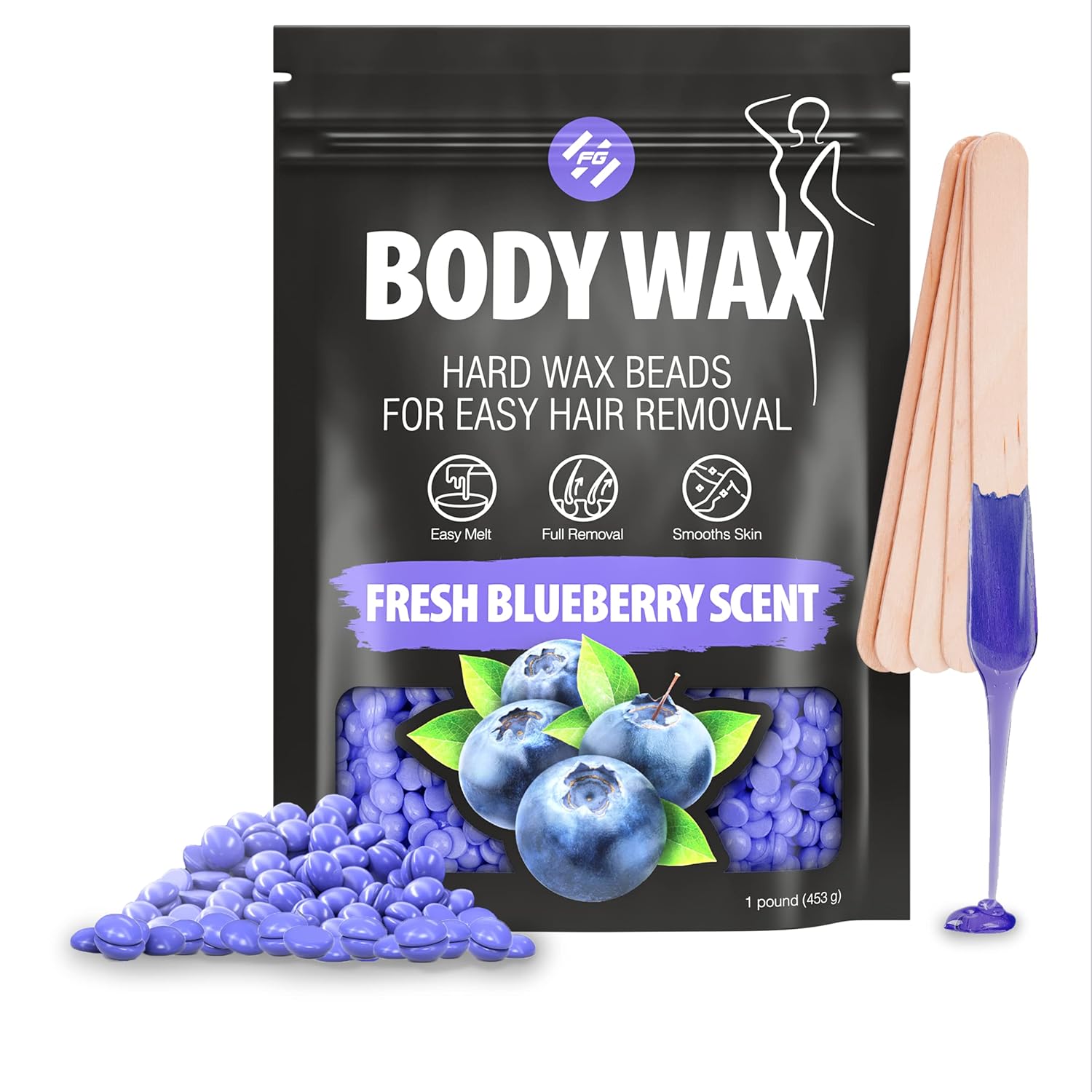 Wax Beads (Fit Gel) Hard Wax Beads for Hair Removal