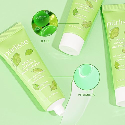 Miniatura 2 de Purlisse Body Moisturizer Kale + Vitamin K, loción corporal para la piel con fitonutrientes, antioxidantes y extractos naturales para desatascar los
