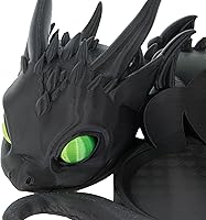 Vista 5 de Costume Wizard Soporte Dragon para Echo Dot 4ª/5ª generación, 3D impreso Dragon Yaxa Echo Altavoces de escritorio, soporte para Echo Dot 5ª Negro