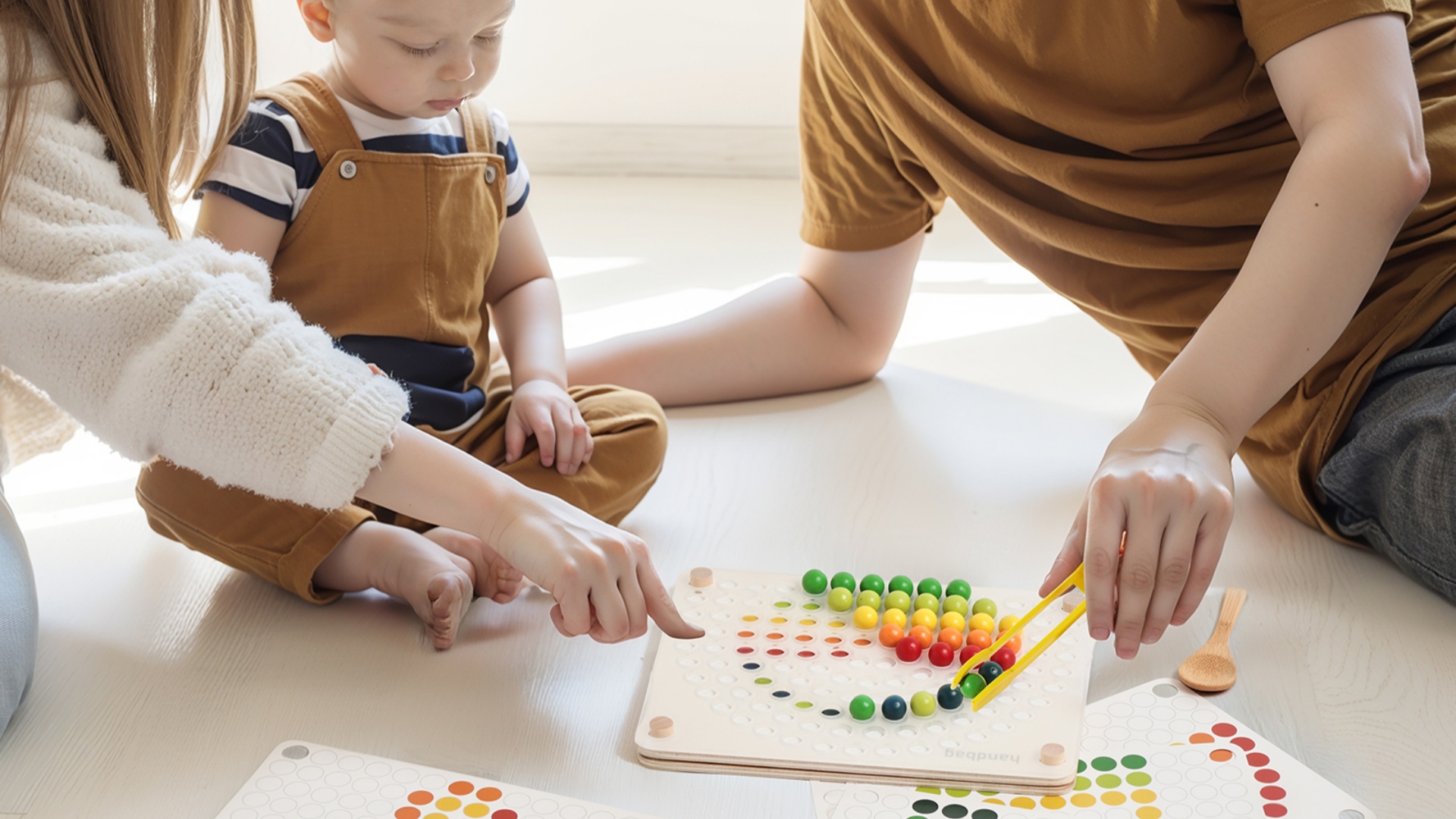 Amazon | Mamimami Home 箸トレーニングおもちゃ 虹 指先訓練 木製