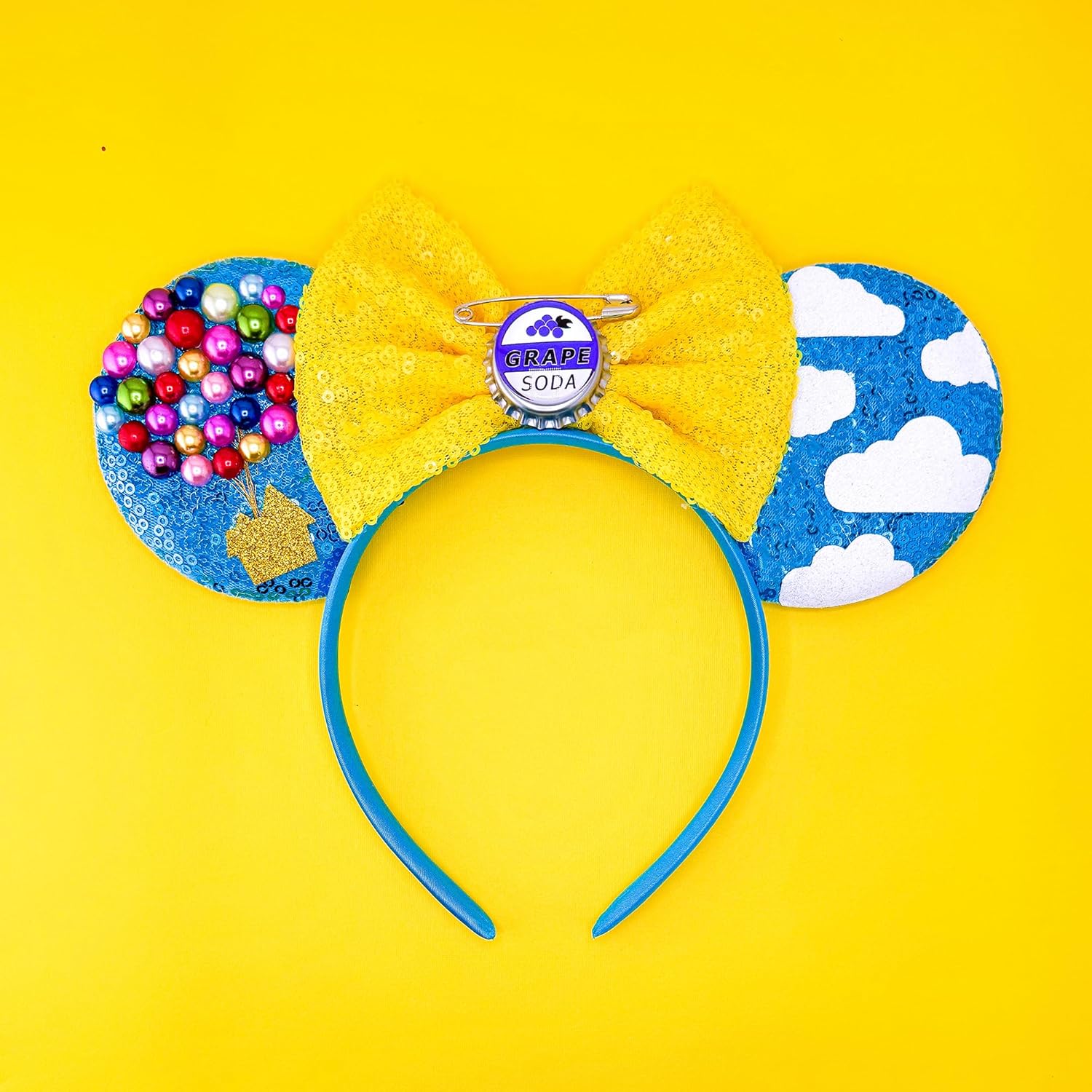 Up Mickey Ears, Mouse Ears Headband, One Pair of Up Movie Mickey Ears