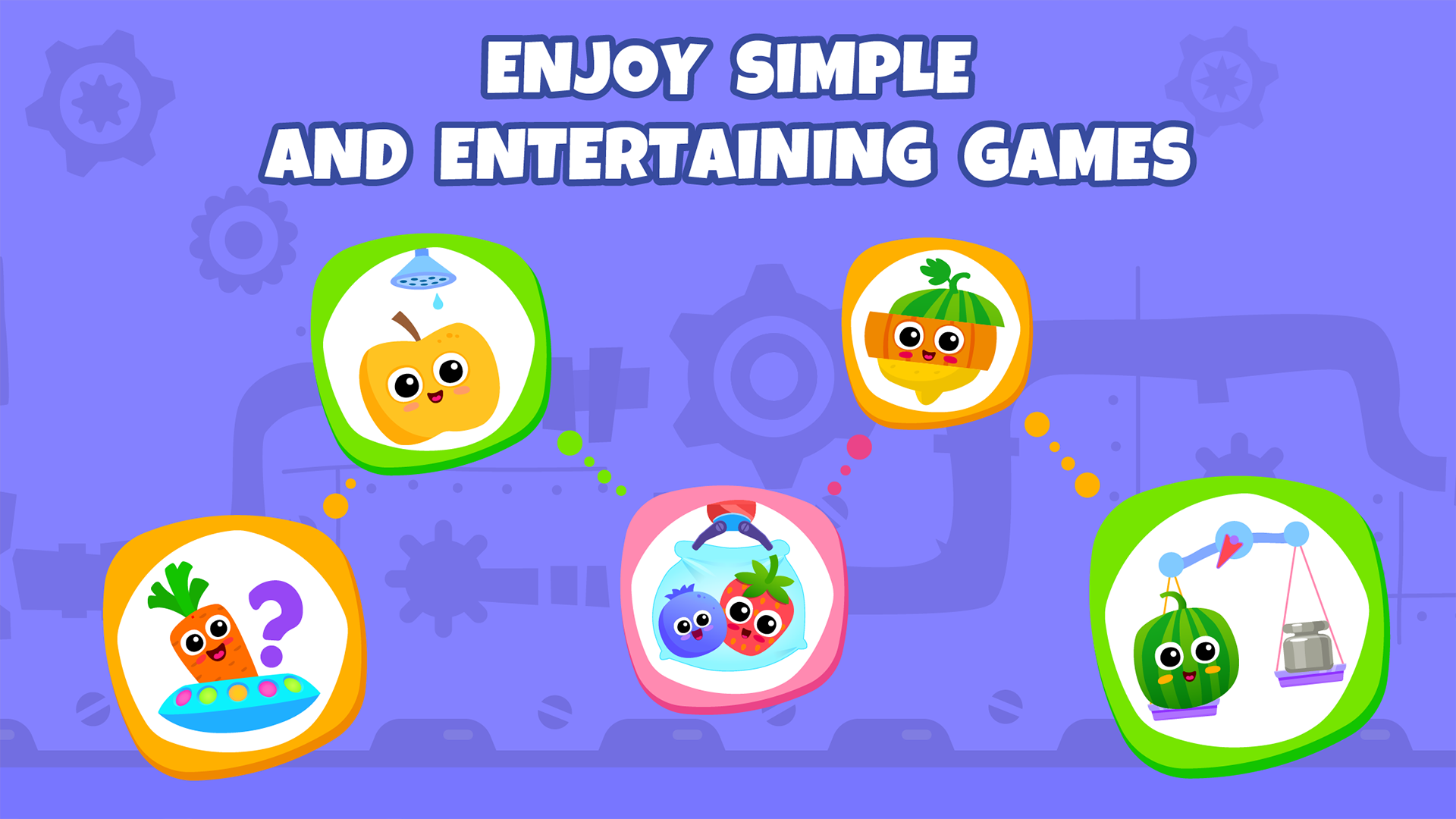 Yummies! Toddler educational games for kids. Jigsaw puzzles for