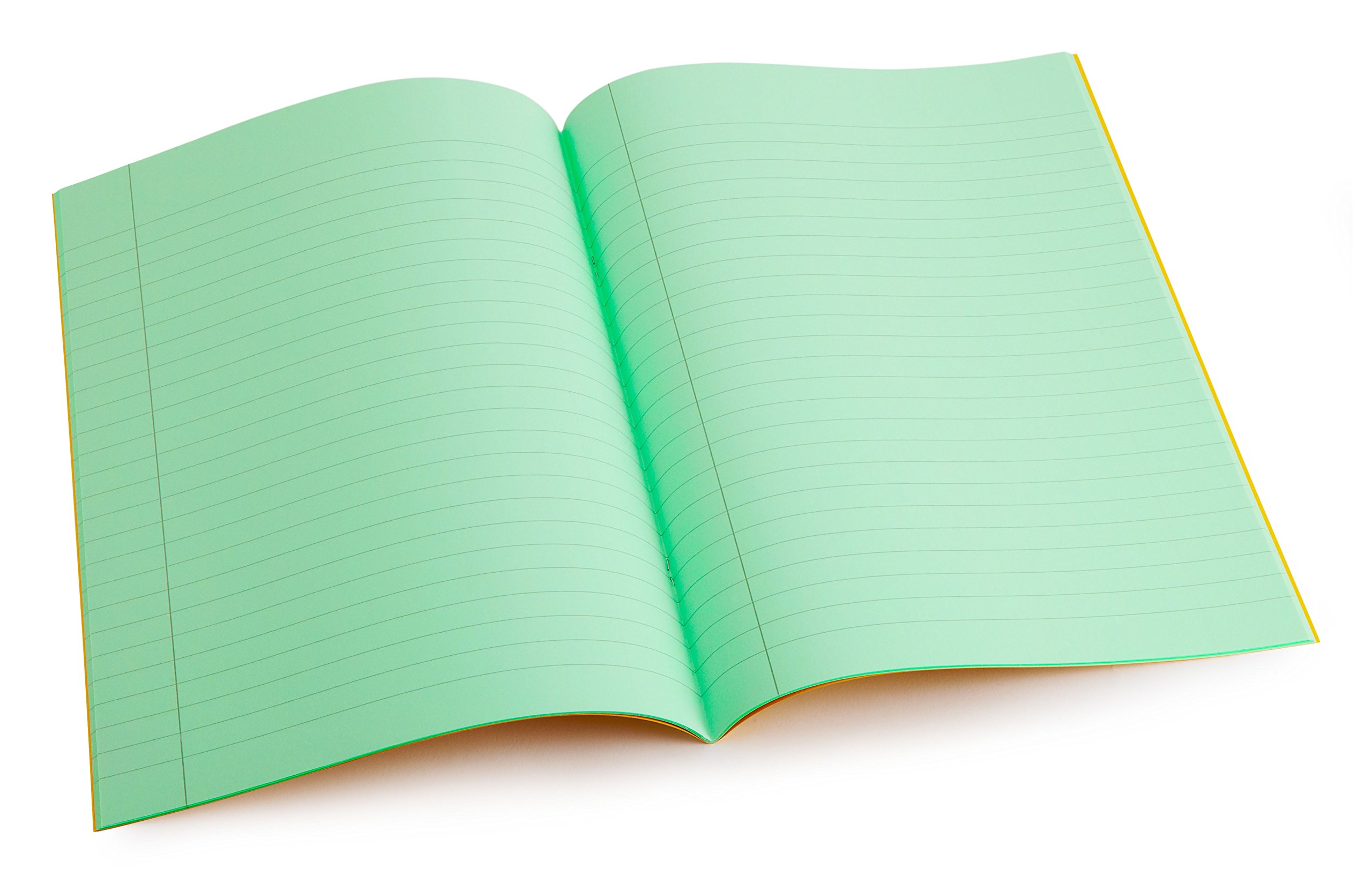 Crossbow Education Dyslexia Tinted Exercise Books - A4-10mm lined with margin - Apple (10 Pack) โ image 1