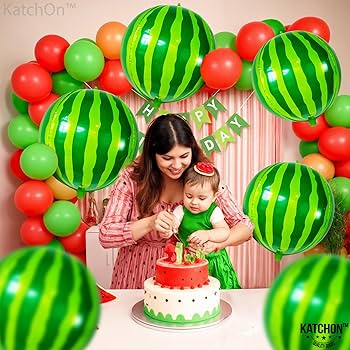Amazon.com: KatchOn, Big 22 Inch Watermelon Balloons - Pack
