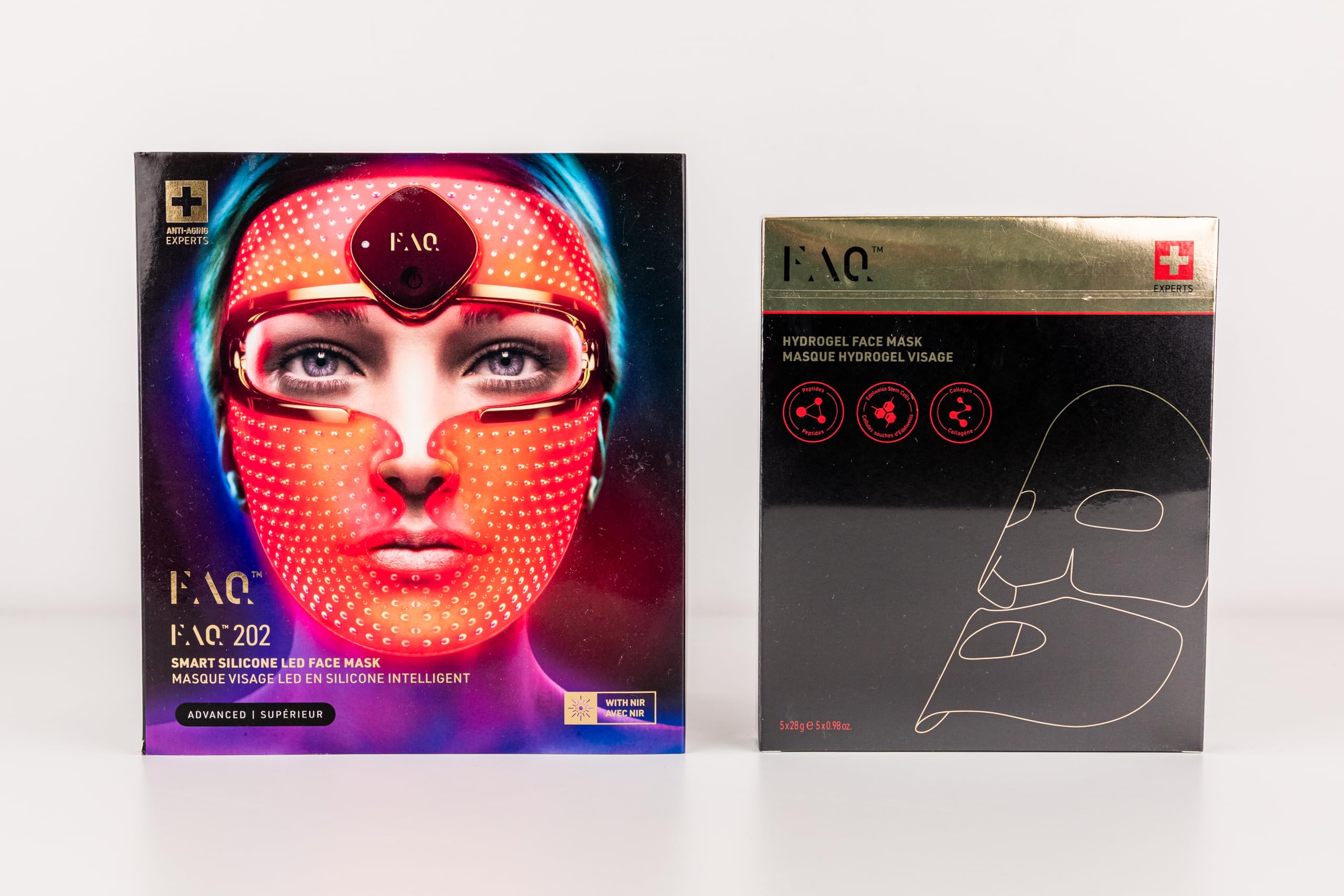 FAQ 202 Advanced 8 color Light Facemask Glass Skin Collagen Face Mask Bundle – Hydrating Skincare – Calming & Balancing Face Masks Skincare