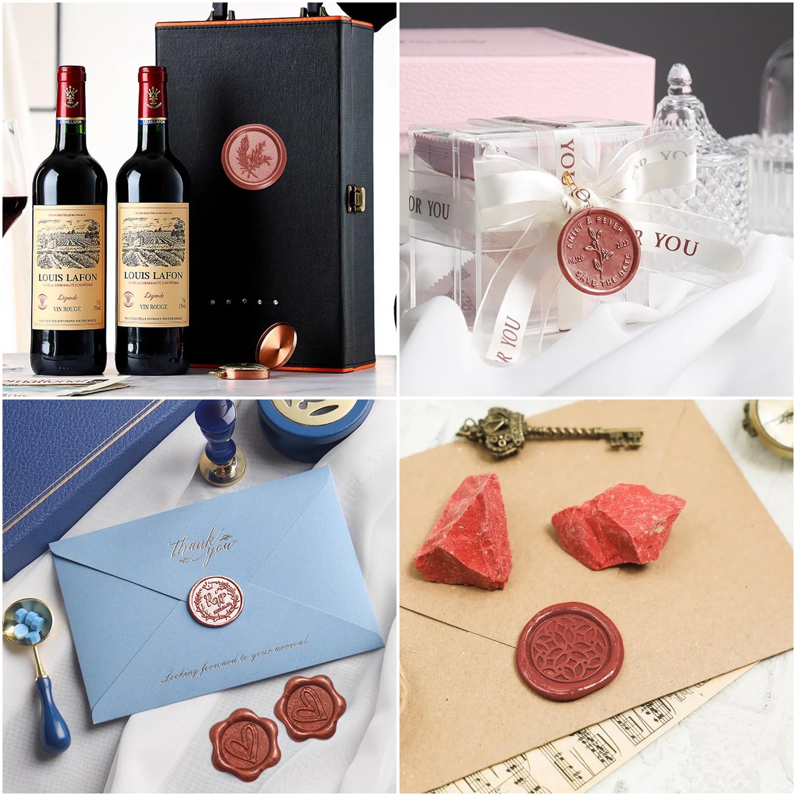 Chedin Pepitas de Cera para Sello de Lacre, 500 Piezas de Cuentas de Cera de Sellado, para Sello de Lacre Vintage y Cartas, Invitaciones, Tarjetas, Paquete de Vino, Envoltura de Regalos (Rojo Burdeos)