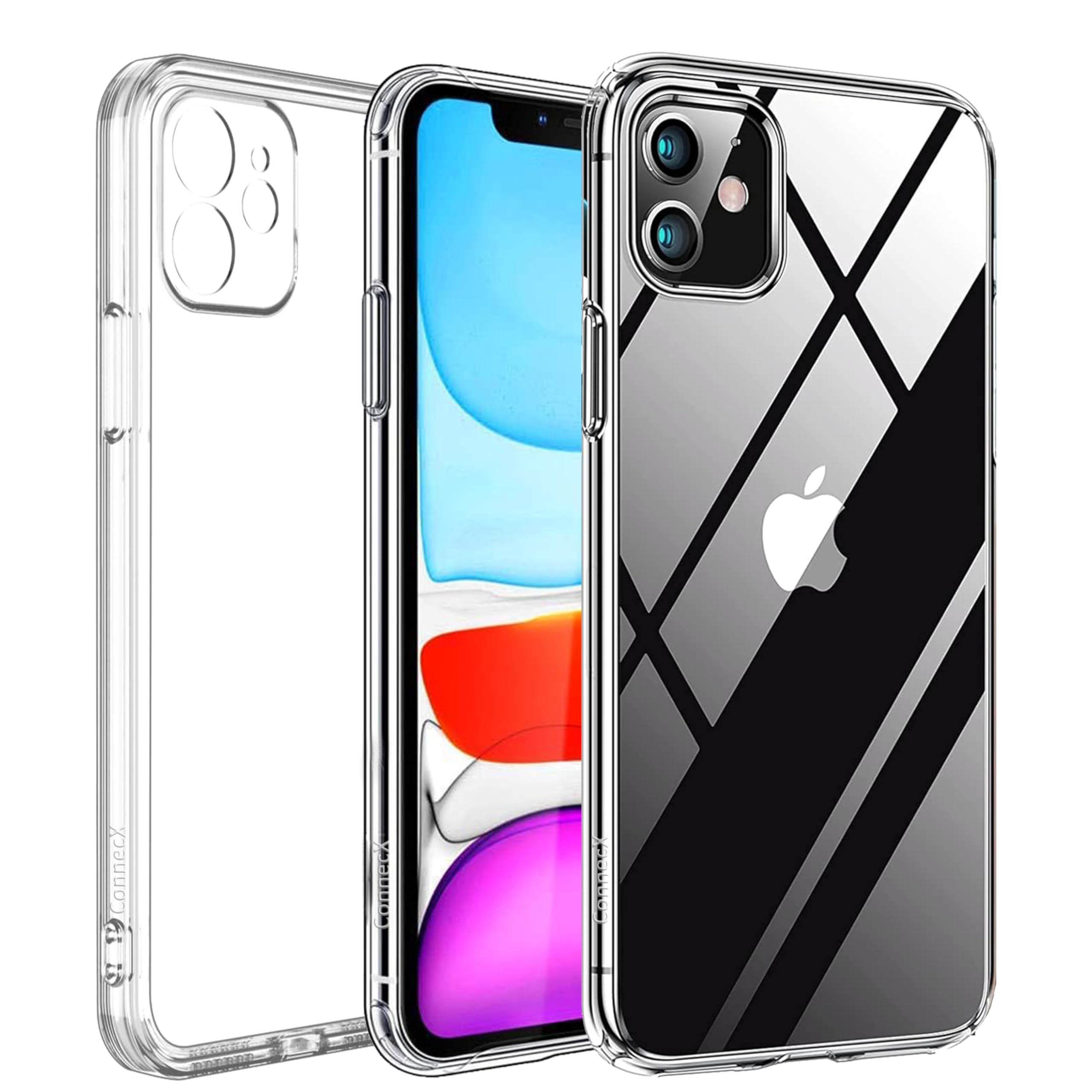 Clear Case Compatible with iPhone 11 6.1-Inch 2019, Transparent Thin Slim Protective Phone Cover