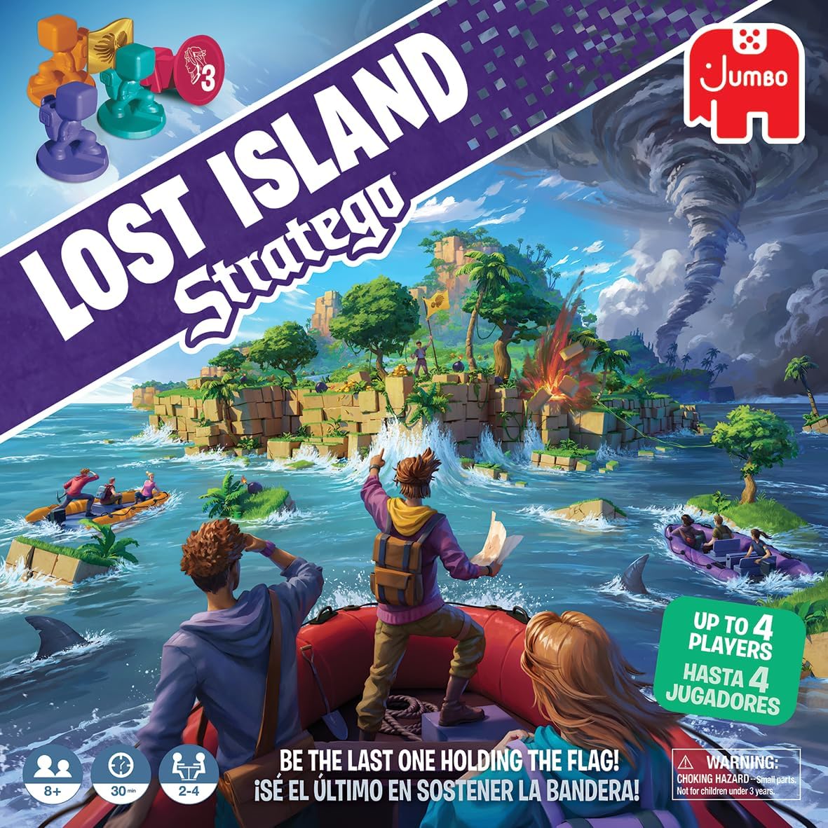 Stratego Lost Island, Fun Multiplayer Family Strategy Game, 2-4 Players, Aged 8 Years Plus