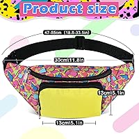 ♡Naho♡ Amazon.com | Xuniea 80s Retro Neon Fanny Pack 2 Pockets Belt