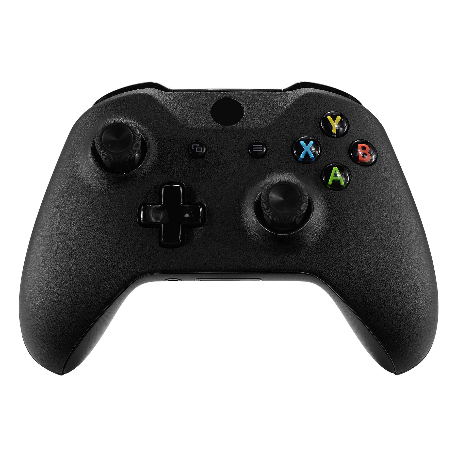 eXtremeRate Cover Grip per Xbox One S X Controller Model 1708,Custodia Frontale Case Scocca Copertura Impugnatura Shell Ricambio per Xbox One S X Joystick-PU Nera