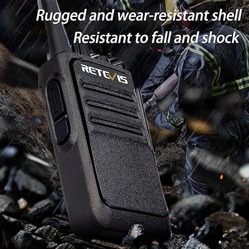 Miniatura 5 de Retevis Walkie Talkies RT17 de largo alcance para adultos, radios recargables de 2 vías con base de cargador USB, radio bidireccional ligera con