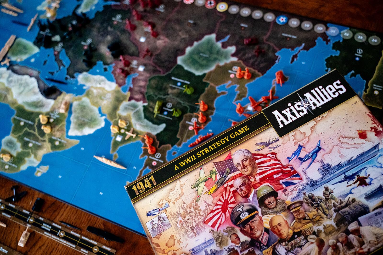 Renegade Game Studios Axis & Allies: 1941 - A WWII Strategy Board Game, Renegade Game Studios, Epic War Game Set in 1941, Struggle for Supremacy, Ages 12+, 2-5 Players, 1-3 Hour Playing Time