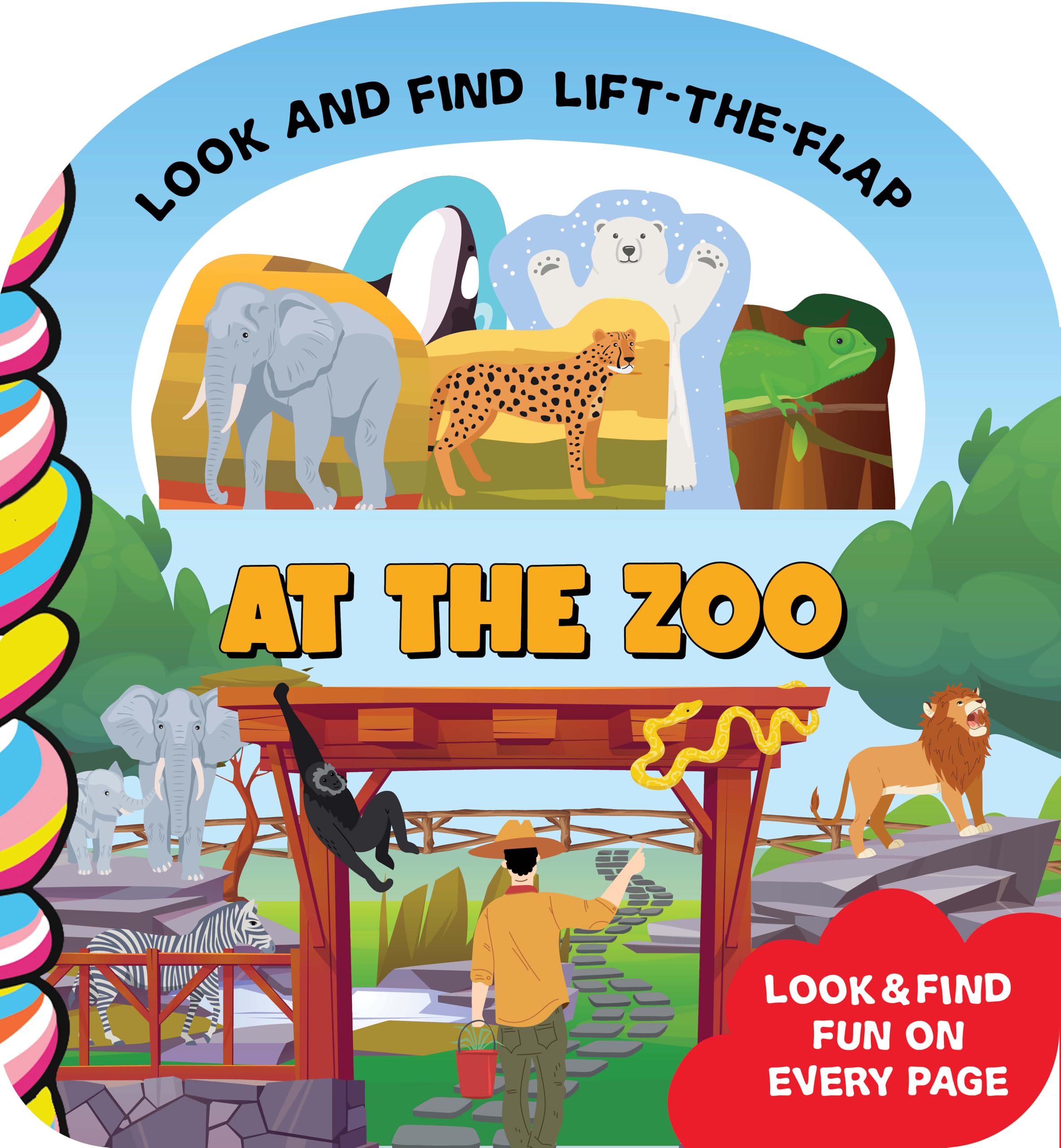 At the Zoo (Look and Find Lift-The-Flap)