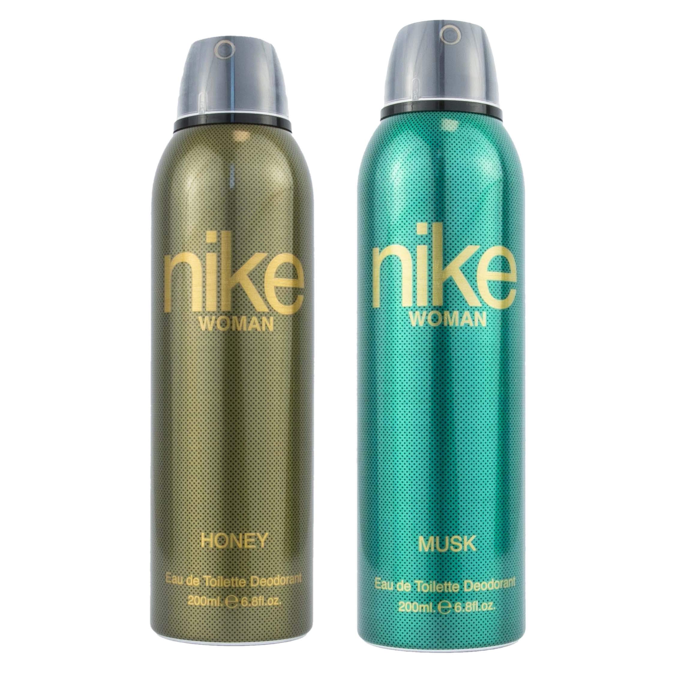 Nike Female Honey + Musk Spray Deodorant For Woman- Pack Of 2 (200Ml Each), 2 Count-image-48
