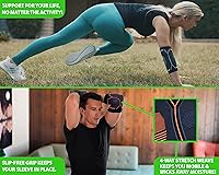 Vista 3 de Kunto Fitness - Codera de compresión (enviada desde Estados Unidos) para tendinitis, codo de tenista, tratamiento de codo de golf, reduce el dolor