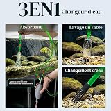 Boxtech Aquarium Changer l'eau, Kit de Nettoyage pour Gravier d'aquarium avec Siphon pour Changer l'eau et Nettoyer Le Sable - 2