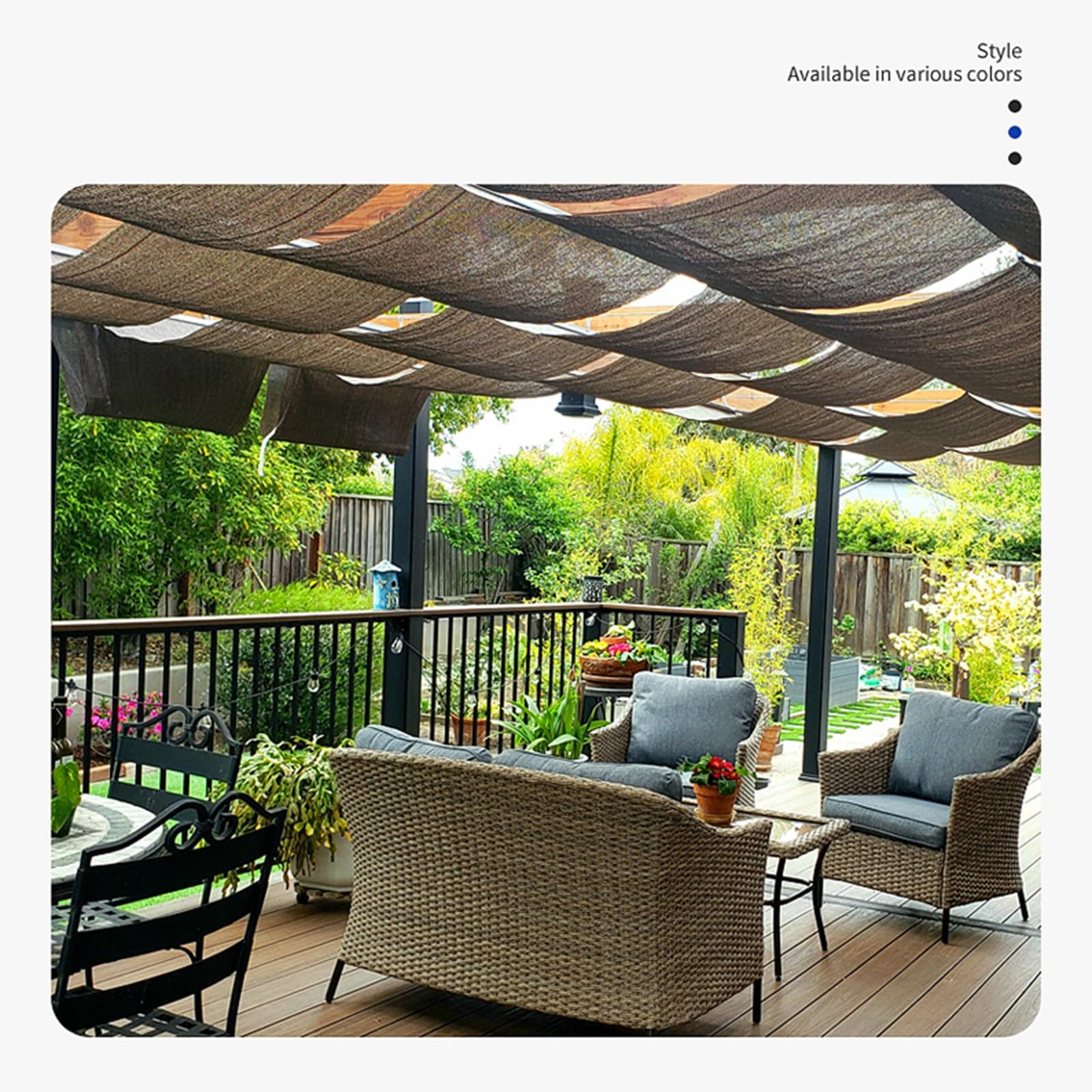 Auvent De Pergola Rétractable Extérieur, Voile D'auvent Pare-Soleil