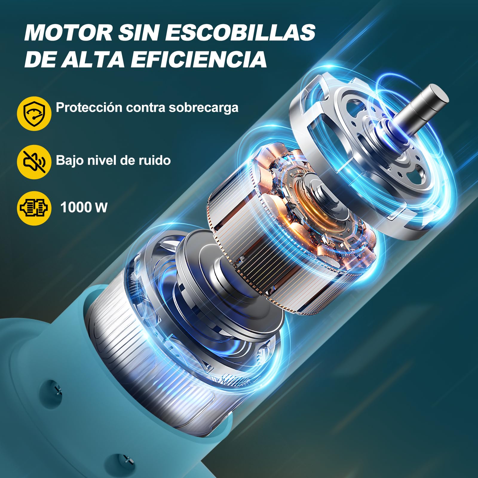 Sierra de Mano de Rama Alta con Poste inalámbrico 3 en 1, Tijeras de podar eléctricas con Varilla telescópica de 1.7 m, 33mm Tijeras de Podar Eléctricas,2 baterías de 2,0 Ah (con Barra extraíble)