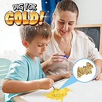Vista 5 de Sunny Days Entertainment Kit de excavación de oro, juguete de ciencia misteriosa para niños, recuerdo de fiesta, bolsas de regalo, regalo del día