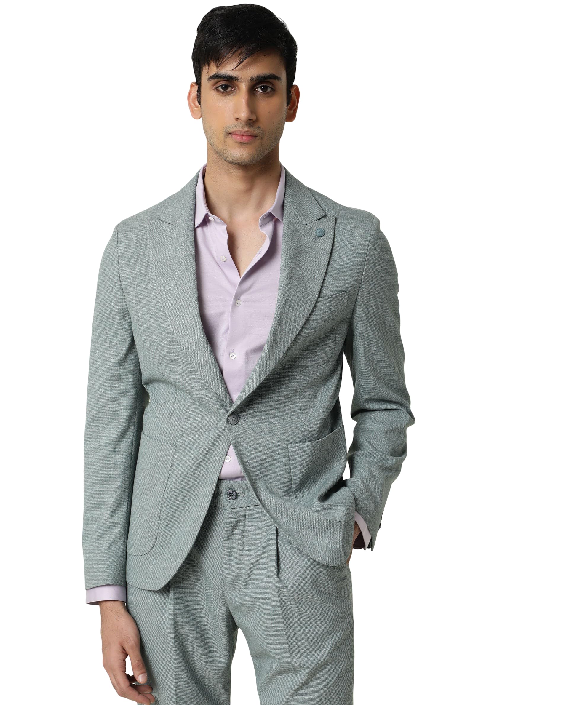 rare rabbit Tailored Plain Blazer-picture-49