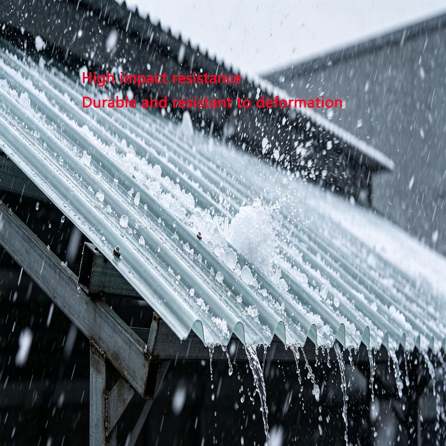 3pcs 1mm C Polycarbonate Sheets - UV Resistant Waterproof Flexible Roof Panels for Greenhouse & Outdoor Plant Protection, Durable & Lightweight