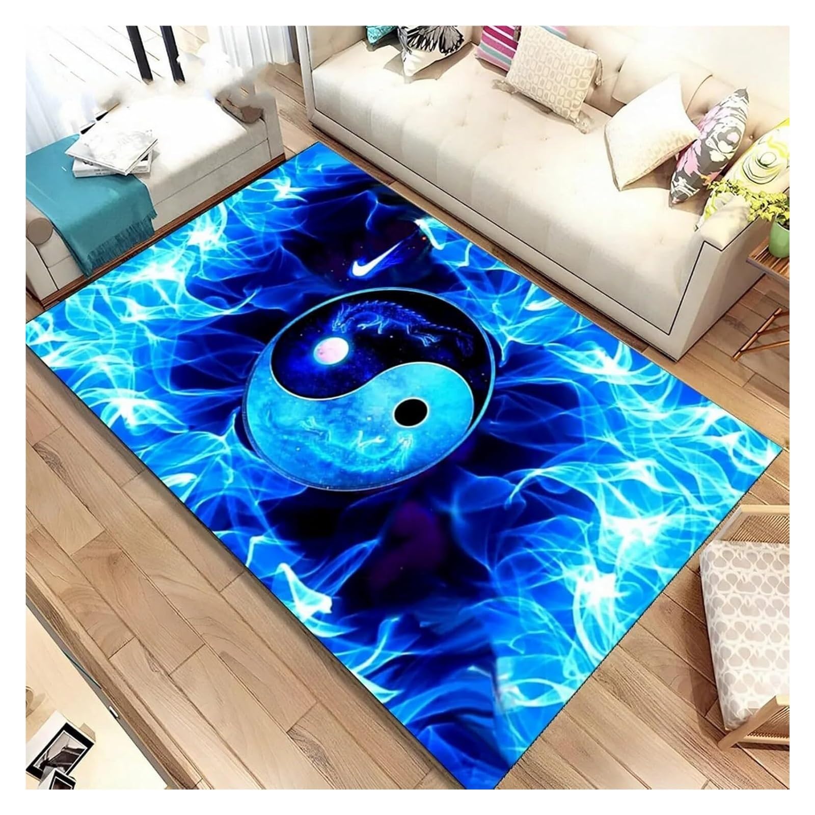 Tapis Tai chi pliable 100x200 tapis de salon antidérapant facile à nettoyer