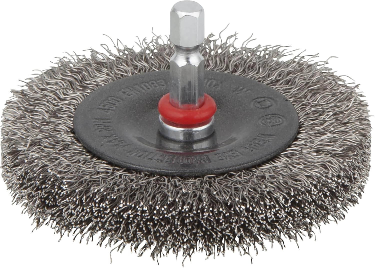 wolfcraft Stainless Steel Wire Wheel Brush, Ø 75 mm I 2711000 - for preparing soldering and welding jobs - for de-rusting and cleaning - Stainless steel (Inox), Metal, Non-ferrous metal, Sheet steel