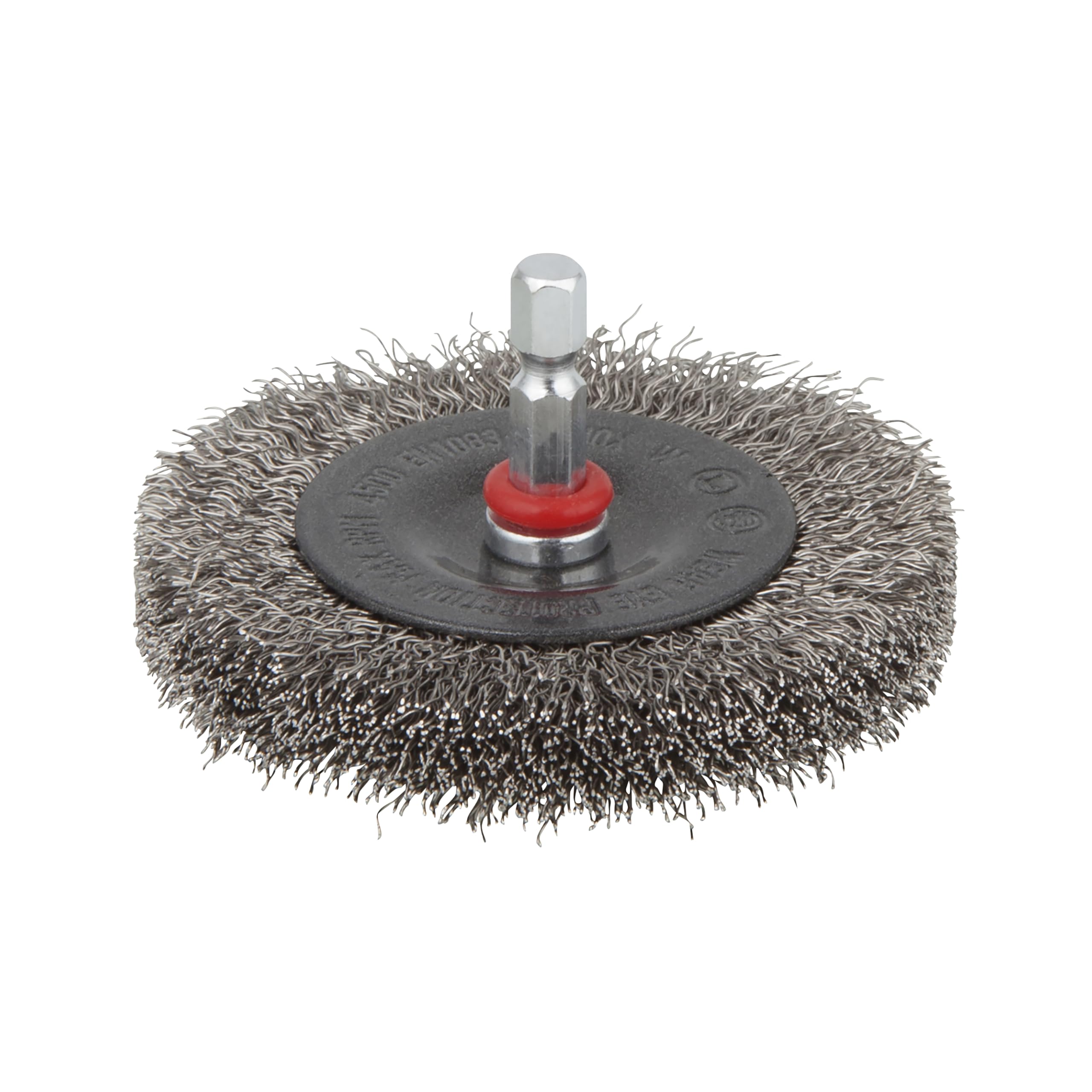 wolfcraft Stainless Steel Wire Wheel Brush, Ø 75 mm I 2711000 - for preparing soldering and welding jobs - for de-rusting and cleaning - Stainless steel (Inox), Metal, Non-ferrous metal, Sheet steel