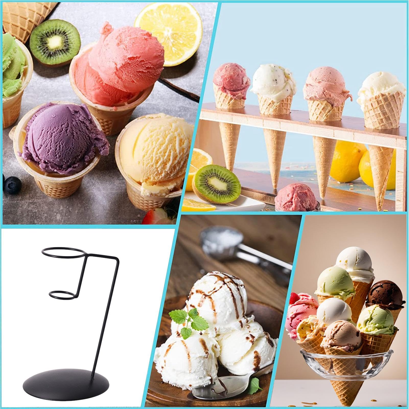 Amazon｜アイスクリームコーンホルダースタンド - コーンスタンド