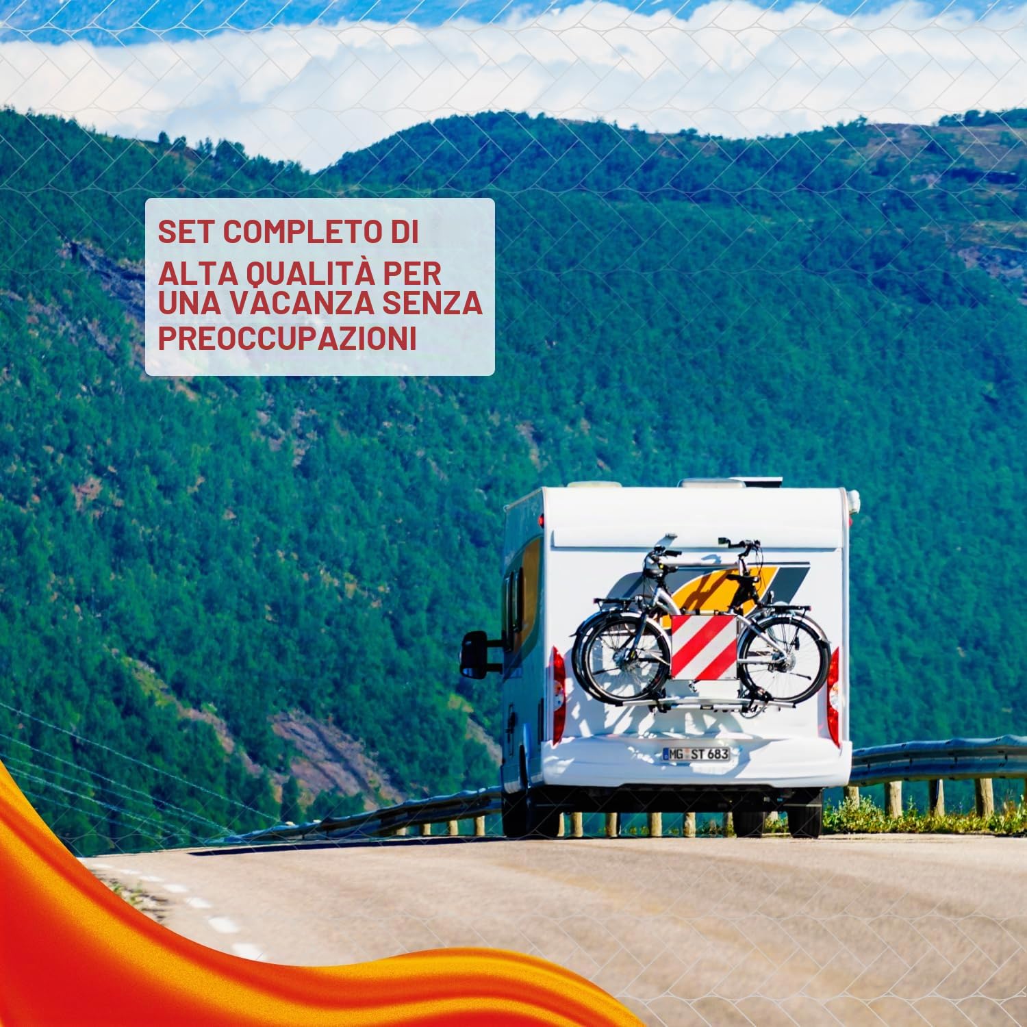 Magma Cartello di Carico Sporgente per Portabici e Roulotte, Spagna | Cartello di Sicurezza Posteriore Omologato per Auto e Camper | Indispensabile per Porta Bicicletta e Traino | Rosso e bianco…