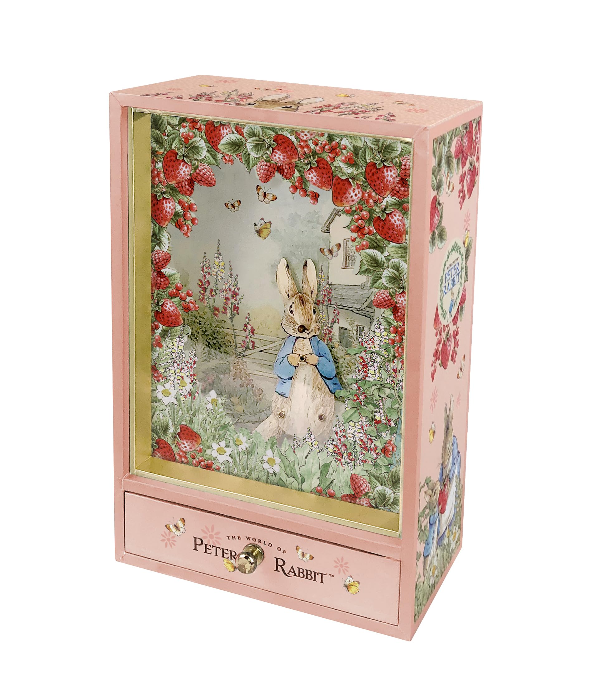 Trousselier Girls Pink Peter Rabbit - Large Musical Box - Musical Box - Musical Box - Musical Box - Musical Box - Musical Box - Musical Box For And Boys - Gift For Births